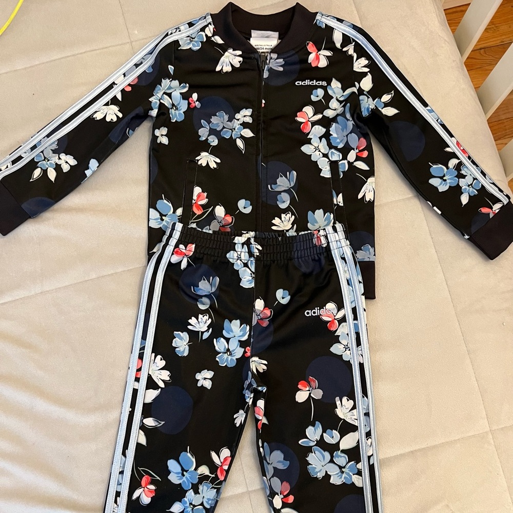 Adidas toddler girls tracksuit